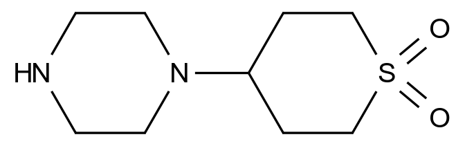 1-(1,1-dioxidotetrahydro-2H-thiopyran-4-yl)piperazine,2HCL 1-(1,1-dioxidotetrahydro-2H-thiopyran-4-yl)piperazine,2HCL CAS 914654-81-2 结构式 Chemical Structure