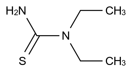  1,1-Diethylthiourea CAS 7204-46-8 结构式 Chemical Structure