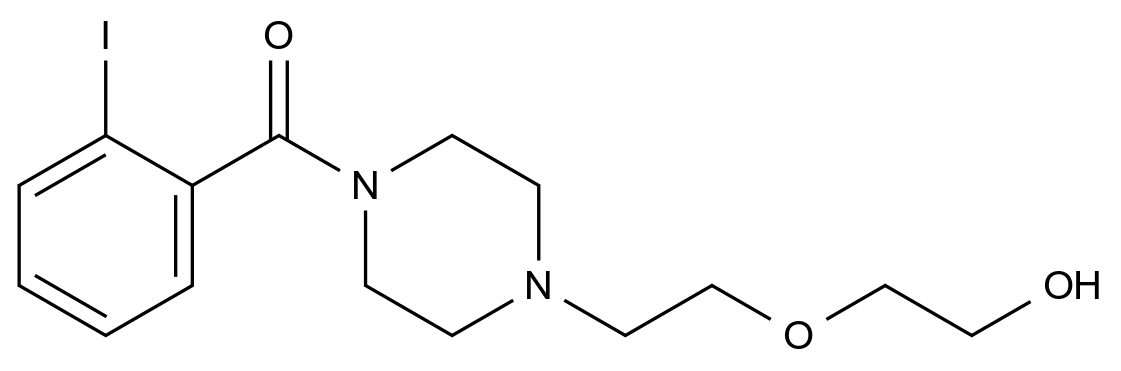 CAS No.:848814-26-6,1-[2-(2-Hydroxyethoxy)ethyl]-4-(2-iodobenzoyl)-piperazine