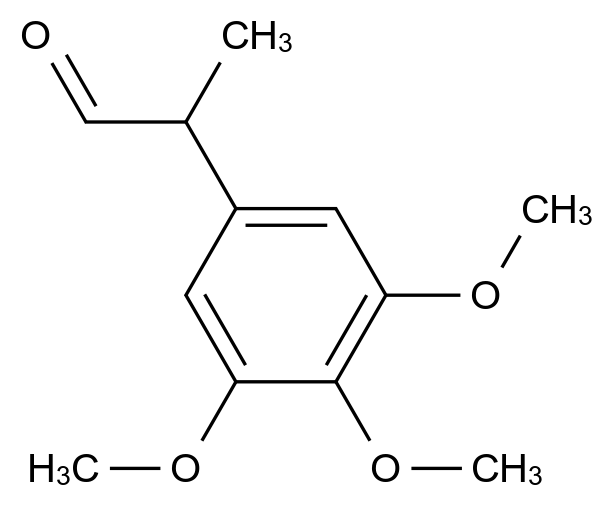 2-(3,4,5-Trimethoxyphenyl)propanal CAS 98128-00-8 chemical structure