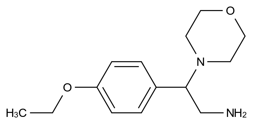  2-(4-Ethoxyphenyl)-2-morpholinoethan-1-amine CAS 31466-48-5 结构式 Chemical Structure