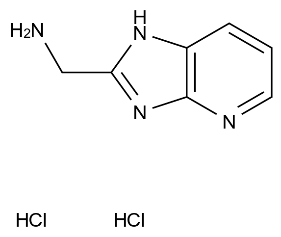 2-(氨甲基)咪唑并[4,5-b]吡啶二盐酸盐 2-(Aminomethyl)imidazo[4,5-b]pyridine Dihydrochloride CAS 914087-69-7 结构式 Chemical Structure