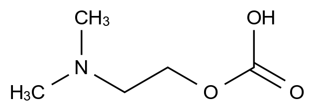  2-(Dimethylamino)ethyl hydrogen carbonate CAS 220858-97-9 结构式 Chemical Structure