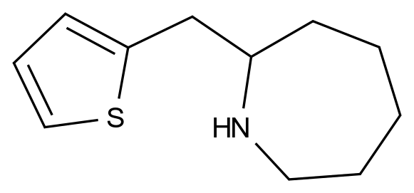 2-(Thiophen-2-ylmethyl)azepane CAS 383129-35-9 chemical structure