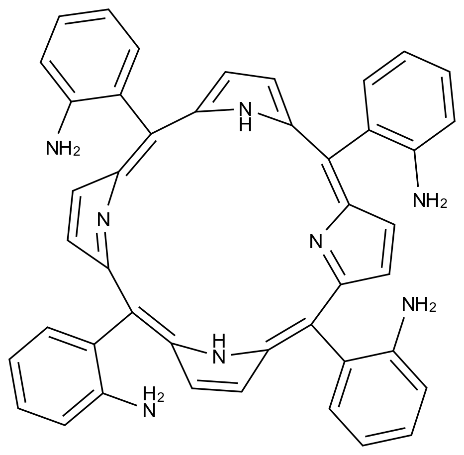 2,2',2'',2'''-(Porphyrin-5,10,15,20-tetrayl)tetraaniline CAS 68070-27-9 chemical structure