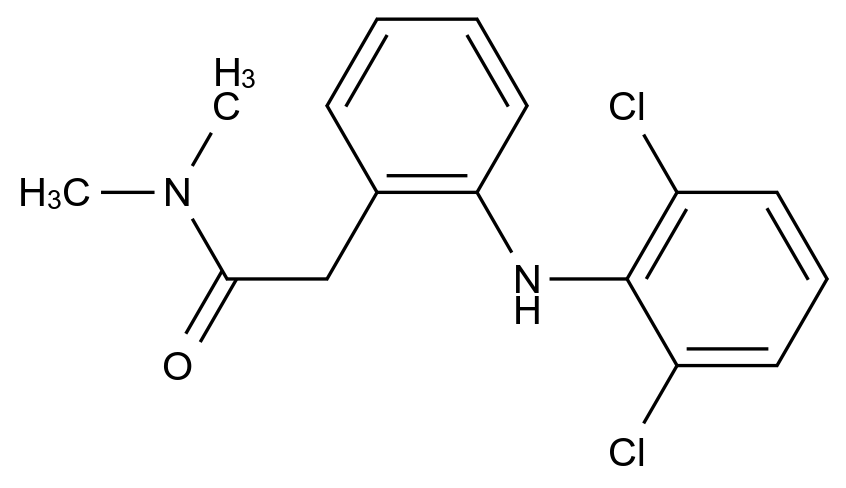 CAS No.:21789-06-0,2-[(2,6-Dichlorophenyl)amino]-N,N-dimethylbenzeneacetamide
