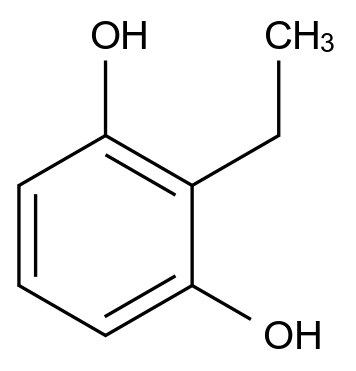 2-乙基苯-1,3-二酚 2-Ethylbenzene-1,3-diol CAS 4074-50-4 结构式 Chemical Structure