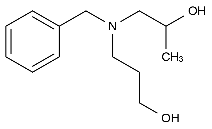  3-(benzyl(2-hydroxypropyl)amino)propan-1-ol CAS 80662-80-2 结构式 Chemical Structure