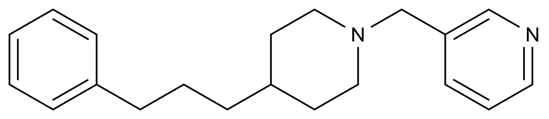  3-{[4-(3-Phenylpropyl)piperidin-1-yl]methyl}pyridine CAS 865075-12-3 结构式 Chemical Structure