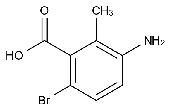 CAS No.:949145-30-6,3-Amino-6-bromo-2-methylbenzoic acid