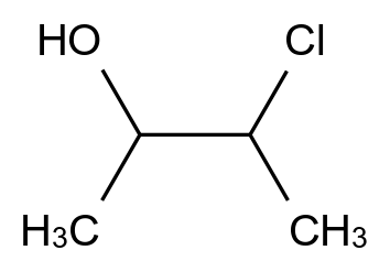  3-Chlorobutan-2-ol CAS 563-84-8 结构式 Chemical Structure