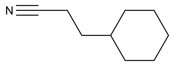  3-Cyclohexylpropanenitrile CAS 41010-09-7 结构式 Chemical Structure