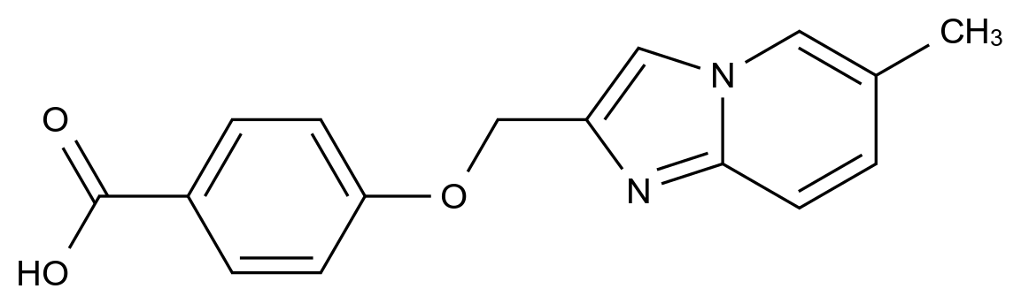  4-({6-methylimidazo[1,2-a]pyridin-2-yl}methoxy)benzoic acid CAS 929975-01-9 结构式 Chemical Structure