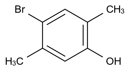4-Bromo-2,5-dimethylphenol CAS 85223-93-4 chemical structure