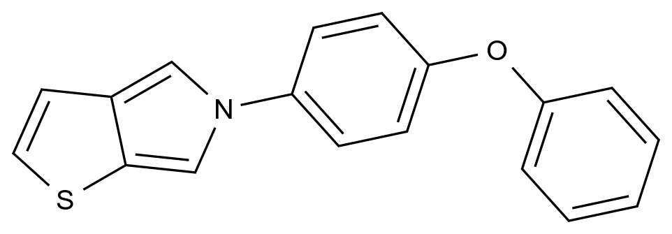  5-(4-Phenoxyphenyl)-5H-thieno[2,3-c]pyrrole CAS 338780-38-4 结构式 Chemical Structure