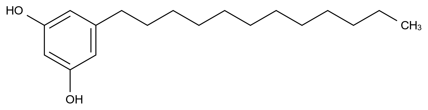  5-Dodecyl-1,3-benzenediol CAS 72707-60-9 结构式 Chemical Structure