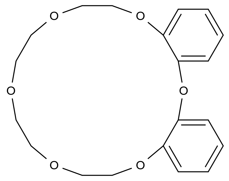 6,7,9,10,12,13,15,16-Octahydrodibenzo[b,e][1,4,7,10,13,16]hexaoxacyclooctadecine CAS 72011-24-6 chemical structure