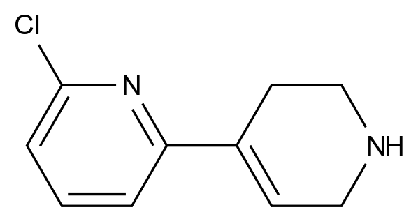  6-Chloro-1',2',3',6'-tetrahydro-2,4'-bipyridine CAS 209159-44-4 结构式 Chemical Structure