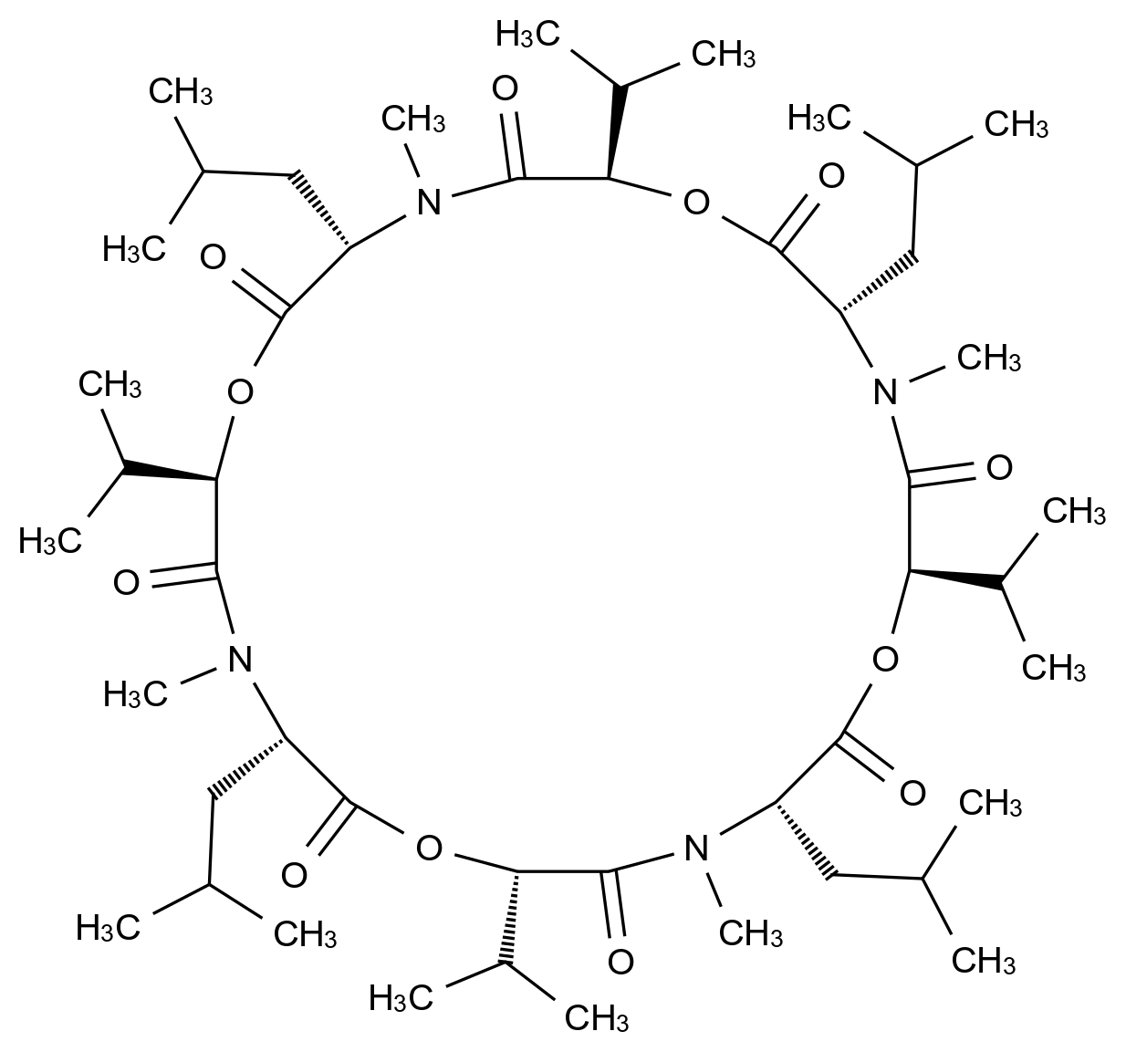Bassianolide CAS 64763-82-2 chemical structure