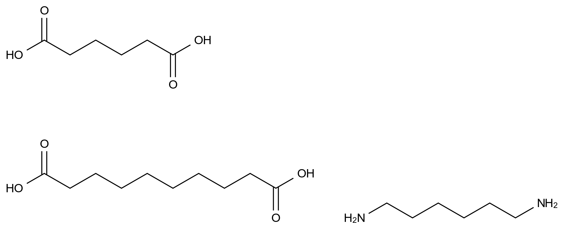  Decanedioic acid, polymer with 1,6-hexanediamine and hexanedioic acid CAS 26572-08-7 结构式 Chemical Structure