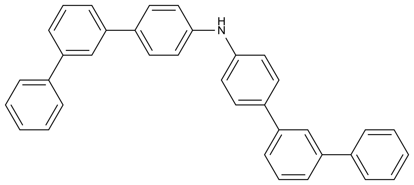  Di([1,1':3',1''-terphenyl]-4-yl)amine CAS 897671-71-5 结构式 Chemical Structure