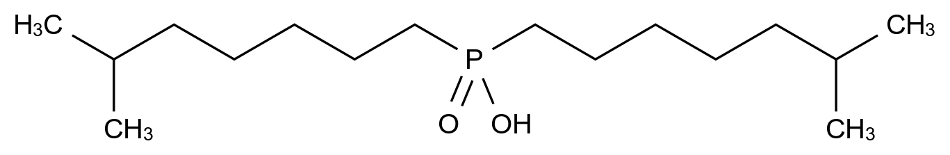 Diisooctylphosphinic acid, min. 85%, CYTOP? 501 Diisooctylphosphinic acid, min. 85%, CYTOP? 501 CAS 27661-42-3 结构式 Chemical Structure