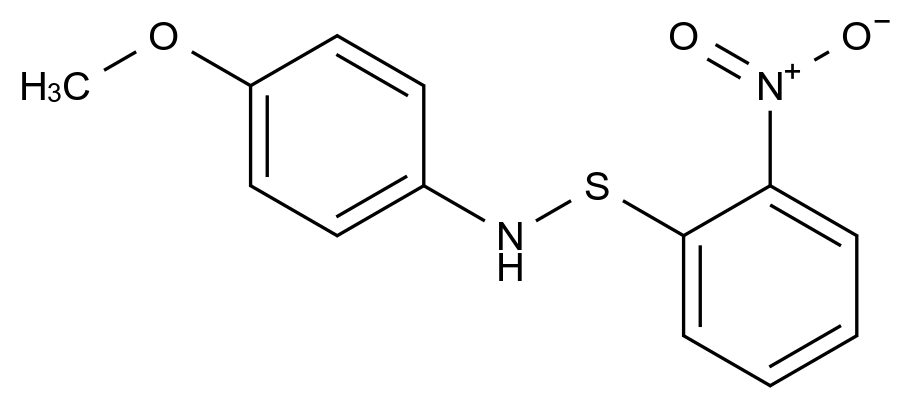N-(4-methoxyphenyl)-S-(2-nitrophenyl)thiohydroxylamine CAS 4997-95-9 chemical structure