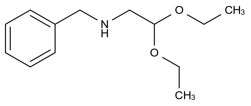 N-苄基氨基乙醛缩二乙醇 N-Benzylaminoacetaldehyde Diethyl Acetal CAS 61190-10-1 结构式 Chemical Structure