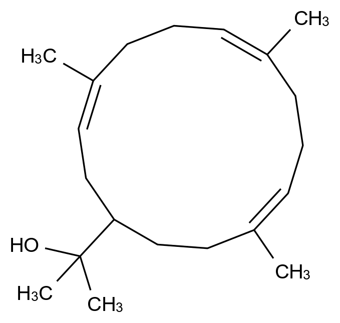 西松烷酚醇 Nephthenol CAS 53915-41-6 结构式 Chemical Structure