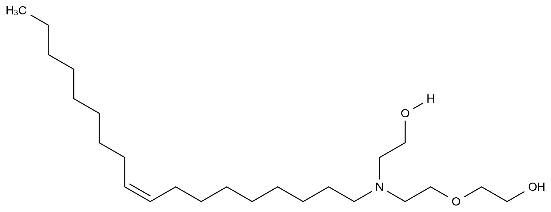  Poly(oxy-1,2-ethanediyl), .alpha.,.alpha.'-[[(9Z)-9-octadecen-1-ylimino]di-2,1-ethanediyl]bis[.omega.-hydroxy- CAS 26635-93-8 结构式 Chemical Structure