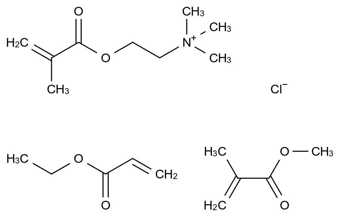 季胺基甲基丙烯酸酯共聚物  CAS 33434-24-1 结构式 Chemical Structure