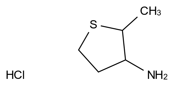 2-甲基四氢噻吩-3-胺盐酸盐 2-Methyltetrahydrothiophen-3-amine Hydrochloride CAS 1909311-78-9 结构式 Chemical Structure