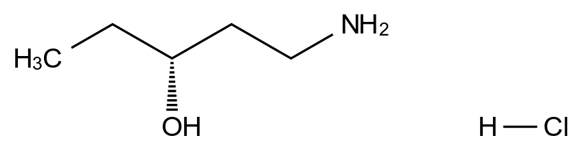  (R)-1-Aminopentan-3-ol hydrochloride CAS 1923056-79-4 结构式 Chemical Structure