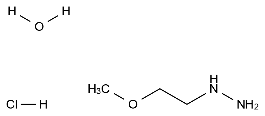  (2-Methoxyethyl)hydrazine CAS 3044-15-3 结构式 Chemical Structure