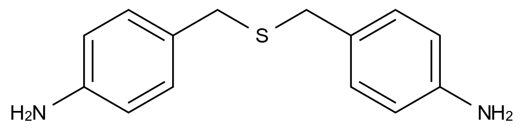 (4-{[(4-Aminobenzyl)thio]methyl}phenyl)amine CAS 838-97-1 chemical structure