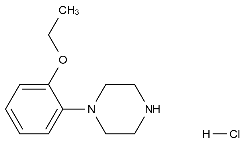  1-(2-Ethoxyphenyl)piperazine hydrochloride CAS 83081-75-8 结构式 Chemical Structure