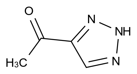  1-(2H-1,2,3-Triazol-4-yl)ethanone CAS 6595-45-5 结构式 Chemical Structure