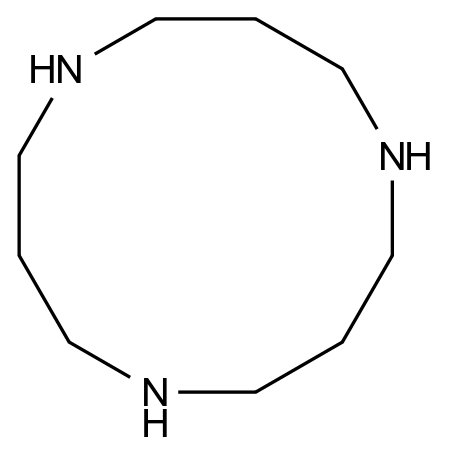  1,5,9-Triazacyclododecane CAS 294-80-4 结构式 Chemical Structure