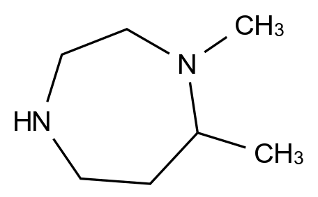 1,7-二甲基-1,4-二氮杂环庚烷 1,7-Dimethyl-1,4-diazepane CAS 67744-48-3 结构式 Chemical Structure