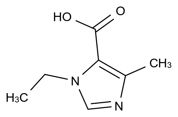 1-Ethyl-4-methyl-1H-imidazole-5-carboxylic acid CAS 78449-68-0 chemical structure
