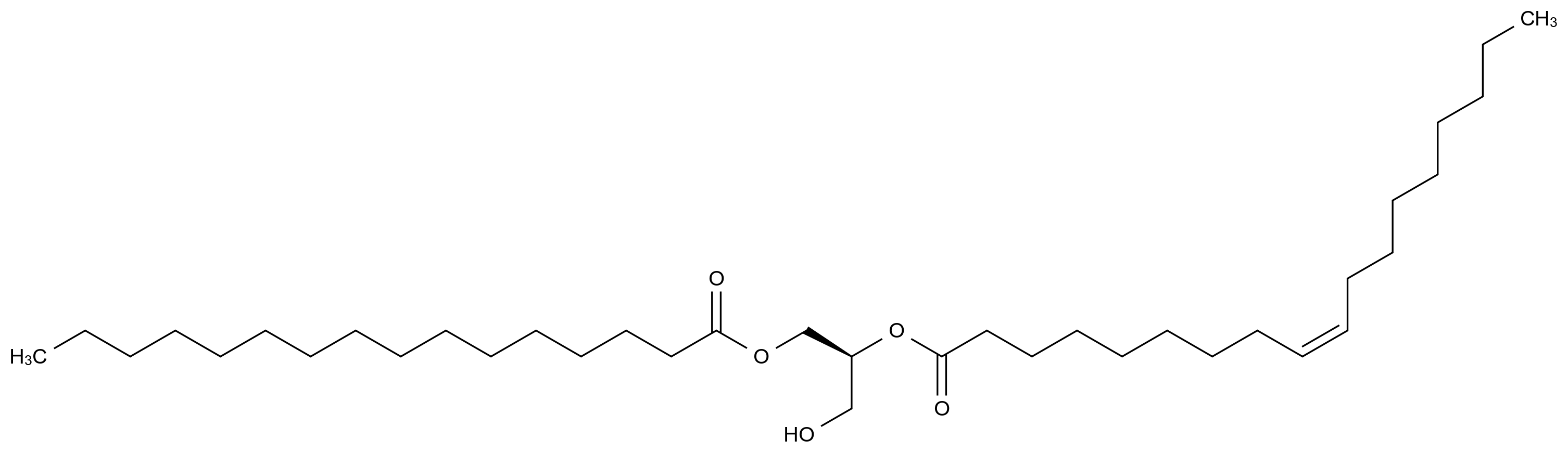 1-Palmitoyl-2-oleoyl-sn-glycerol CAS 29541-66-0 chemical structure
