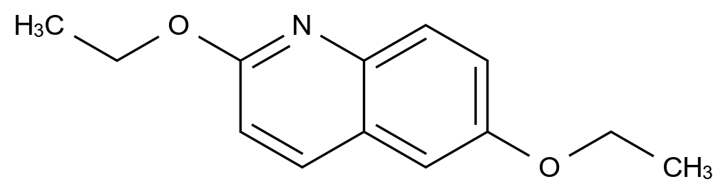  2,6-Diethoxyquinoline CAS 222317-32-0 结构式 Chemical Structure