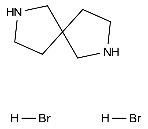  2,7-Diazaspiro[4.4]nonane dihydrobromide CAS 77415-55-5 结构式 Chemical Structure