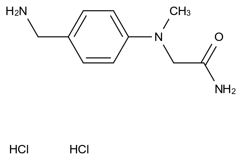 2-{[4-(aminomethyl)phenyl](methyl)amino}acetamide dihydrochloride 2-{[4-(aminomethyl)phenyl](methyl)amino}acetamide dihydrochloride CAS 2044713-07-5 结构式 Chemical Structure