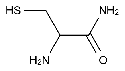  2-Amino-3-sulfanylpropanamide CAS 758-90-7 结构式 Chemical Structure