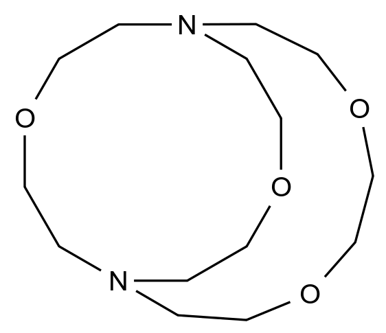  4,7,13,18-Tetraoxa-1,10-diazabicyclo[8.5.5]eicosane CAS 31250-06-3 结构式 Chemical Structure