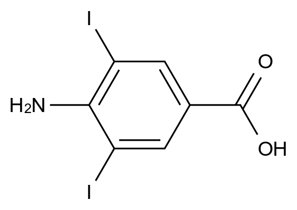 CAS No.:2122-61-4,4-Amino-3,5-diiodobenzoic acid