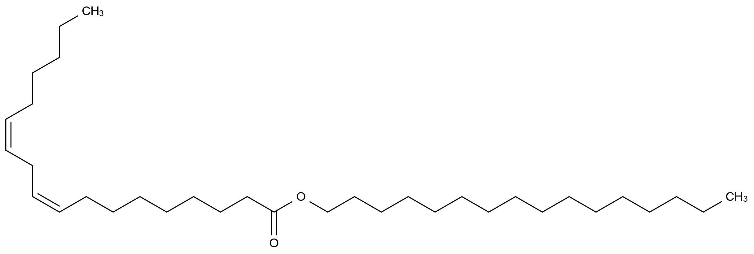  Hexadecyl (9Z,12Z)-octadeca-9,12-dienoate CAS 20424-31-1 结构式 Chemical Structure