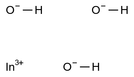 氢氧化铟(III) Indium(III) Hydroxide CAS 20661-21-6 结构式 Chemical Structure