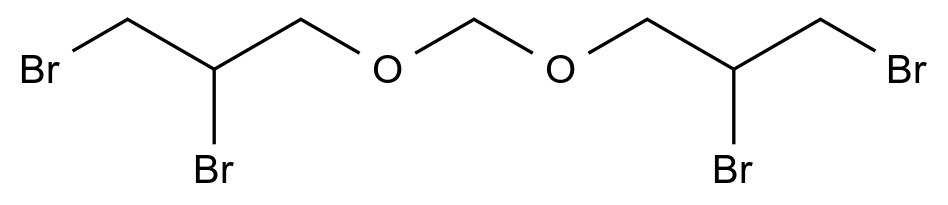甲二醇双(2,3-二溴丙基)醚 Methylene Glycol Bis(2,3-dibromopropyl) Ether CAS 34446-11-2 结构式 Chemical Structure